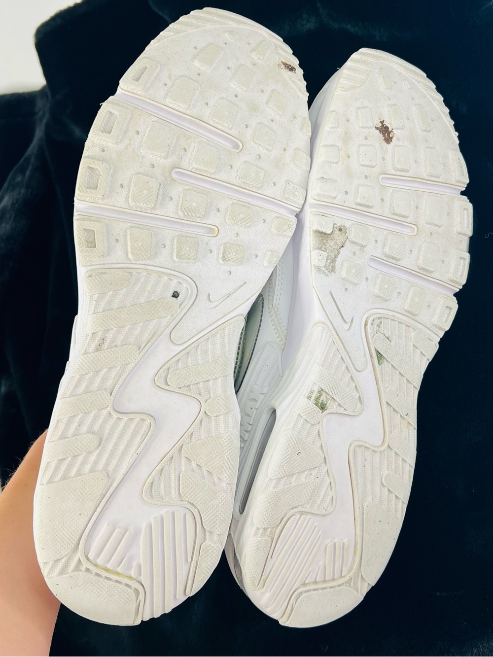 Nike Air Max Excee White and Silver Holographic Sneakers Womens 12 Mens 10.5 - Picture 8 of 9